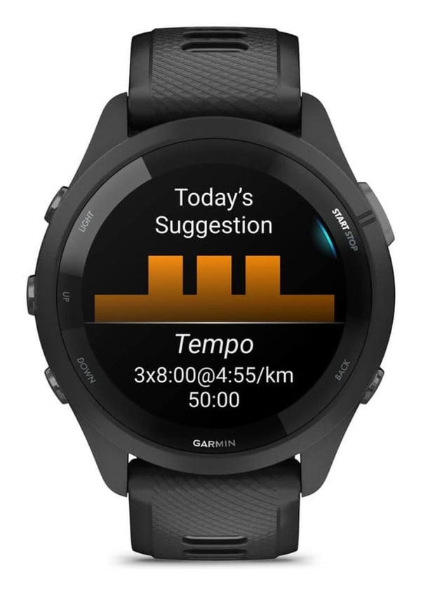 Garmin Forerunner 265 løpeklokke 1.3" AMOLED GPS 8 GB, svart/puddergrå