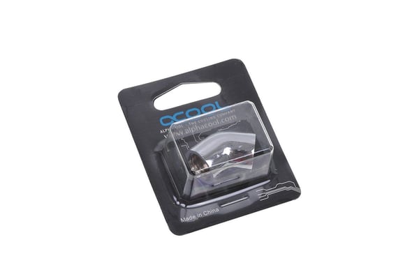 Alphacool HF L-kobling 45° G1/4 innvendig gjenge til G1/4 innvendig gjenge - krom EOL (17190)