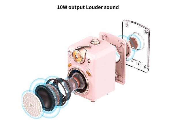 Divoom Fairy-OK, 10 W, Trådlös, MicroSD (TransFlash), Batteri, integrerad, Knappar, Rotations-