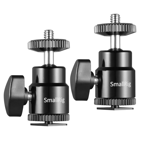 SmallRig 2059, Kylmäkenkäkiinnike, Sort, Alumiini, 1/4", Canon Nikon Olympus Pentax Panasonnic Fujifilm Kodak, 2 kpl