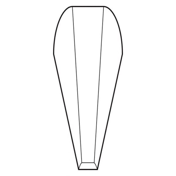 Knipex 92 31 01, Rostfritt stål, Rostfritt stål, Spetsig, Böjt, 14 g, 10 mm