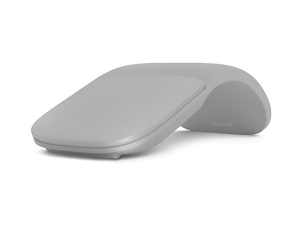 Microsoft Surface Arc Mouse - Mus - optinen - 2 knapper - trådløs - Bluetooth 4.1 - lysegrå - kommerciel