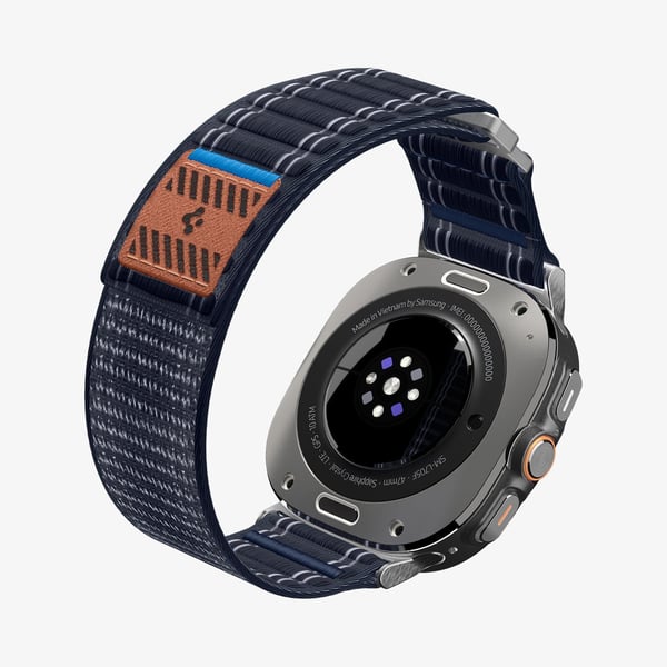 Spigen WBF0, Band, Smartwatch, Marinblå, Samsung, Galaxy Watch Ultra, Tyg