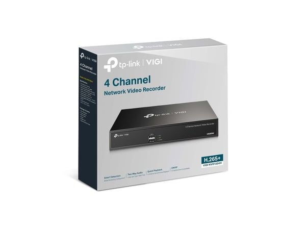TP-LINK | netværksvideooptager | VIGI NVR1004H | 1 | 4 kanaler