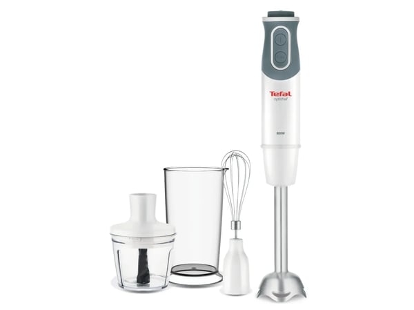 Tefal Optichef HB643138 - Handmixer - 800 W - white snow & quartzite