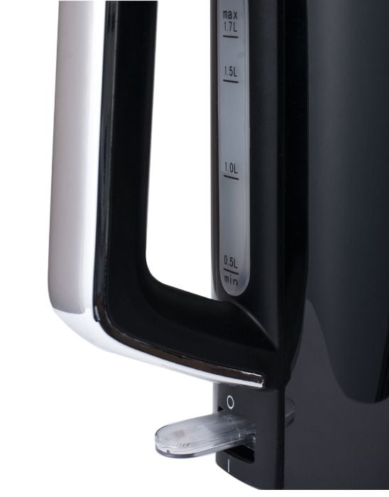 Concept RK3171, 1,7 l, 2200 W, Sort, Metallisk, Plast, Rustfritt stål, Justerbar termostat, Vannivåindikator