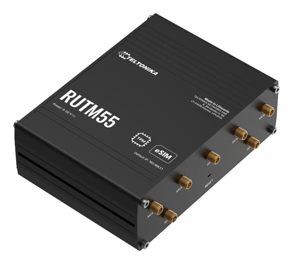 Teltonika RUTM55 industriell 5G-router, Wi-Fi 5