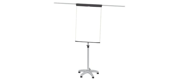 MAUL 6372682, Frittstående, 660 x 970 mm, Portrett, Plast, Stål, Grå, 5 hjul