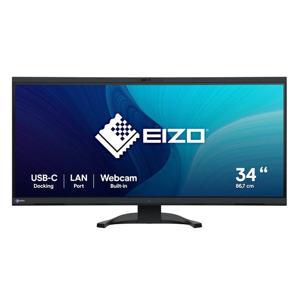 EIZO FlexScan EV3450XC-BK, 86,6 cm (34.1"), 3440 x 1440 piksler, UltraWide Quad HD, LCD, 5 ms, Svart