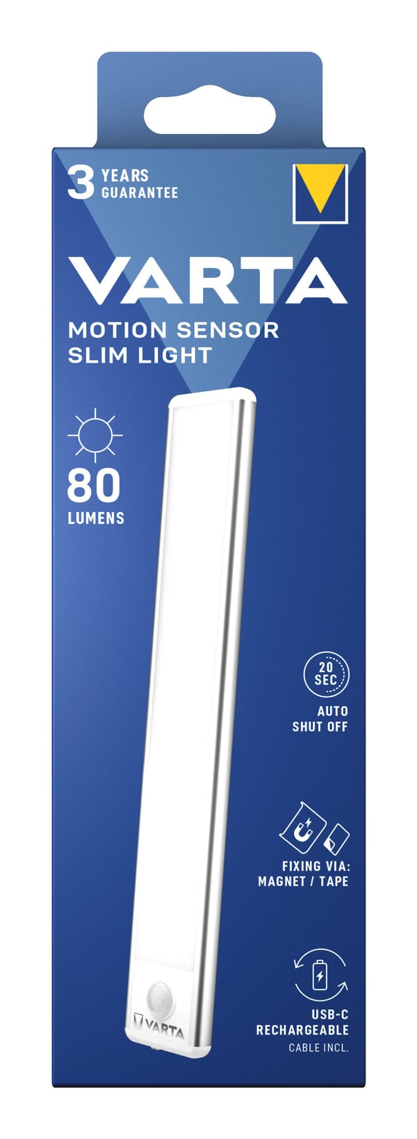 Varta - Rörelsesensor ljus - LED - varmt vitt ljus