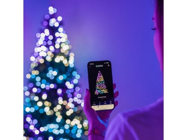 Twinkly Candies - 100 helmenmuotoista RGB-lediä, vihreä kaapeli, USB-C