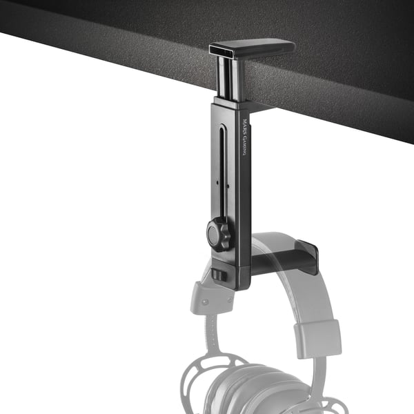 Mars Gaming MHH2, Hovedtelefonholder, ABS, Gummi, 138 g, Lajittelu