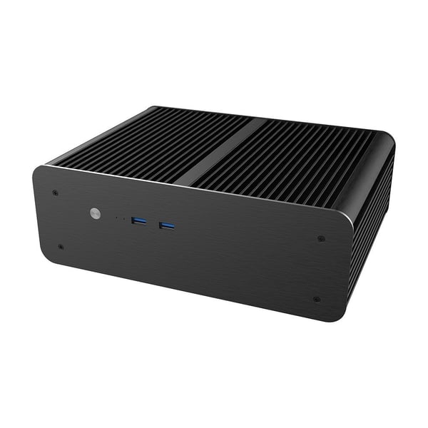 Akasa Euler MX Plus, aluminiumskoffert - Mini-ITX, svart
