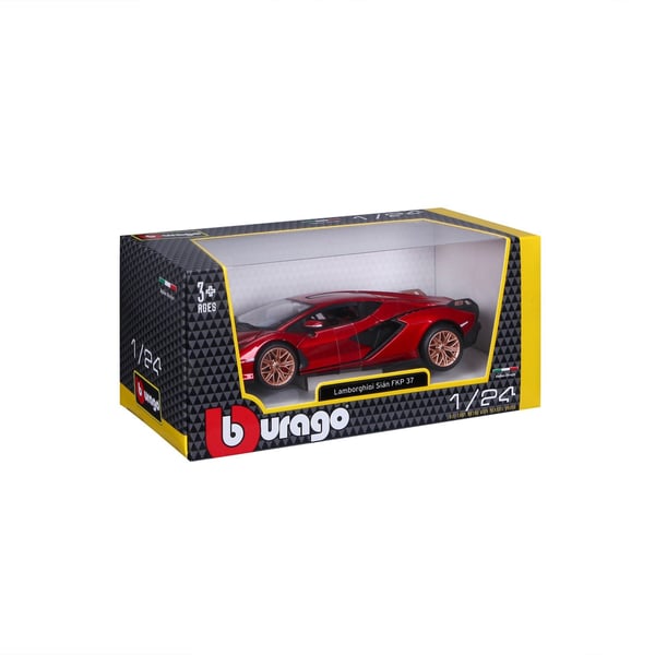 BBURAGO Lamborghini Sian FKP 37, Superauton pienoismalli, Esikoottu, 1:24, Lamborghini Sian FKP 37, Ei sukupuolirajoitusta, Metalli, Muovi
