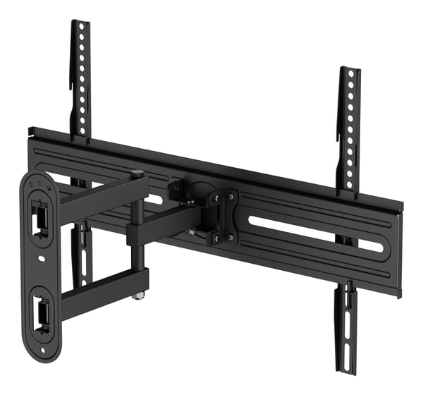 DELTACO - Monteringssats (väggfäste) - fullständig rörelse - för böjd/platt panel - 3-way, tilt, swivel, up to 35 kg - svart - skärmstorlek: 37"-70"