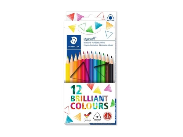 STAEDTLER ergosoft 157 - Fargeblyant - for tre - assorterte farger (en pakke 12)