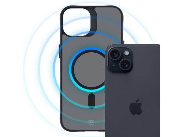 3MK 3mk suojakotelo Smoke MagCase iPhone 15 Plus -puhelimelle