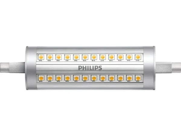 Philips - LED-glödlampa - form: majs - R7s - 14 W (motsvarande 100 W) - klass E - vitt ljus - 3000 K