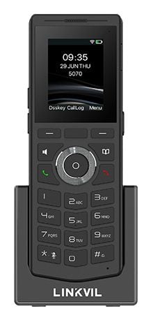 Fanvil W610W, IP-mobiilipuhelin, musta, Johdoton puhelin, 4 linjat, 1000 entries, 5,08 cm (2")