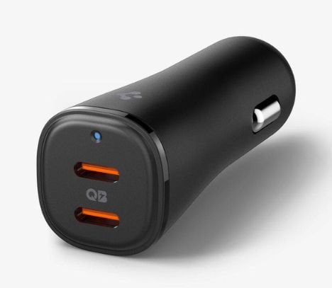 Spigen EV502, Automatisk, Cigarr tändare, Svart