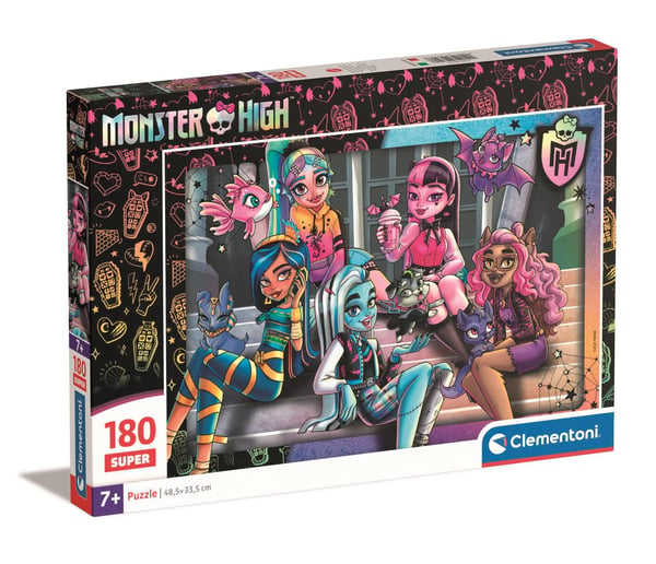 Clementoni Puslespil Monster High, 180 brikker