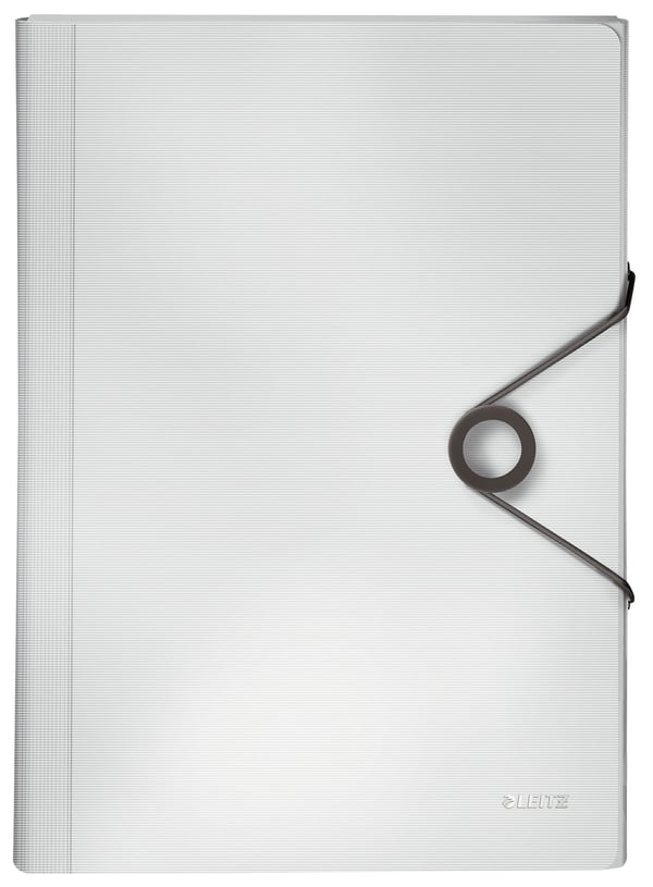 Leitz Solid - Utvidbar mappe - 6 rom - 6 deler - for A4 (210 x 297 mm) - kapasitet: 250 ark - med fliker - svart