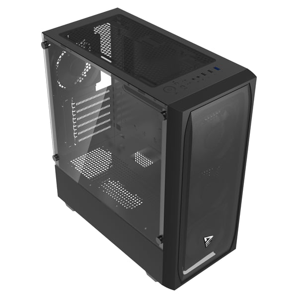 Savio Noctis Flow, Cube, PC, Svart, ATX, Micro ATX, Mini-ITX, Hjem/Kontor, 17 cm