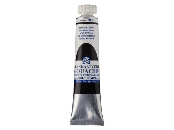 Talens Gouache Extra Fin Quality Tube Black Intenso 703
