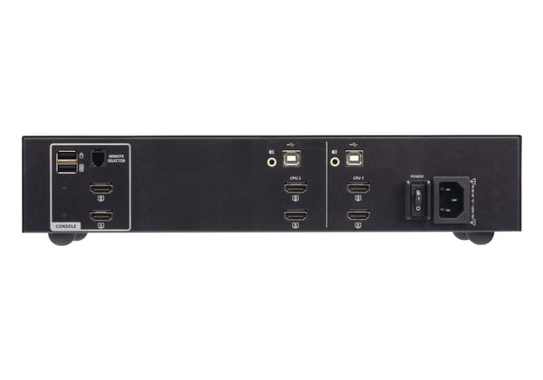 ATEN CS1142H4, 3840 x 2160 pikseliä, 4K Ultra HD, 5,4 W, Musta