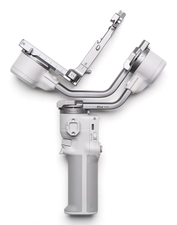 DJI RS 4 MINI, Käsikameran vakauttaja, Valkoinen, 2 kg, -110 - 210°, -95 - 235°, 13 h