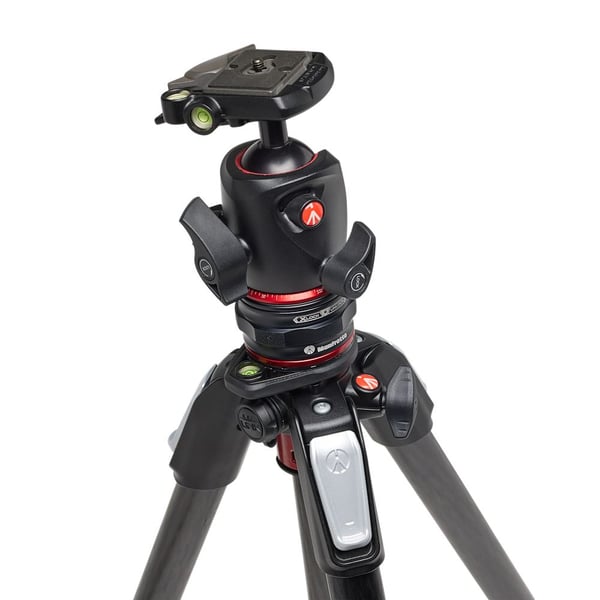Manfrotto MK055CXPRO4BHQR, 3 jalkoja, musta, Punainen, 185 cm, 2,94 kg