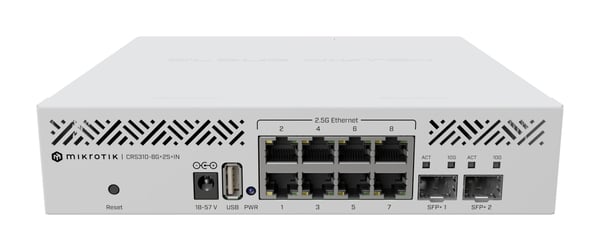 MikroTik CRS310-8G+2S+IN nettverkssvitsj 8x 2.5G Ethernet, 2x 10G SFP+