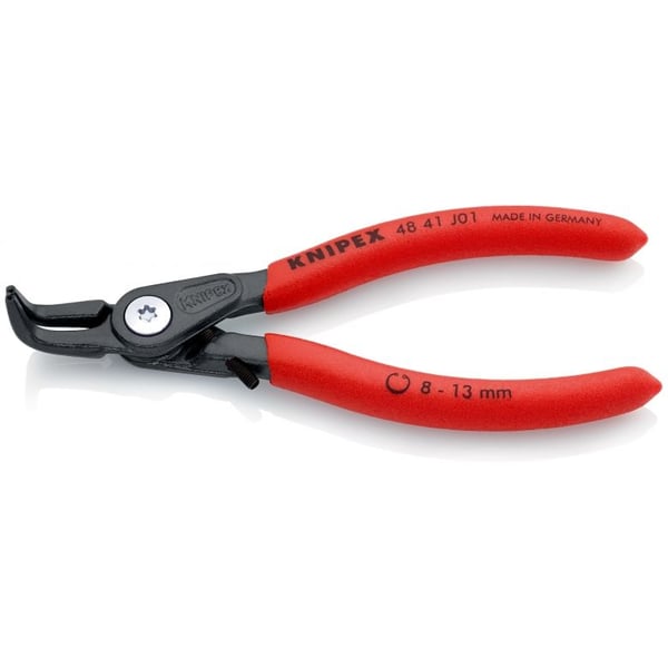 Knipex 48 41 J01, Låseringtang, 1,3 cm, Sort, Rød, 53 mm, 130 mm, 12 mm