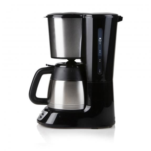 Domo DO709K, Droppande kaffebryggare, 1 l, Malat kaffe, Svart, Rostfritt stål