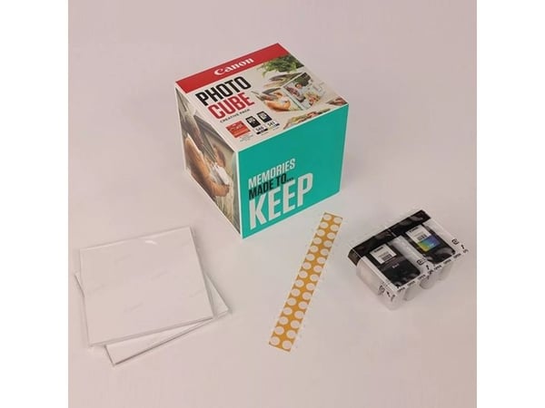 Canon Photo Cube Creative Pack - Blank - 2-pack - svart, farge (cyan, magenta, gul) - original - blå - blekkpatron/papirsett - for PIXMA TS5150, TS...