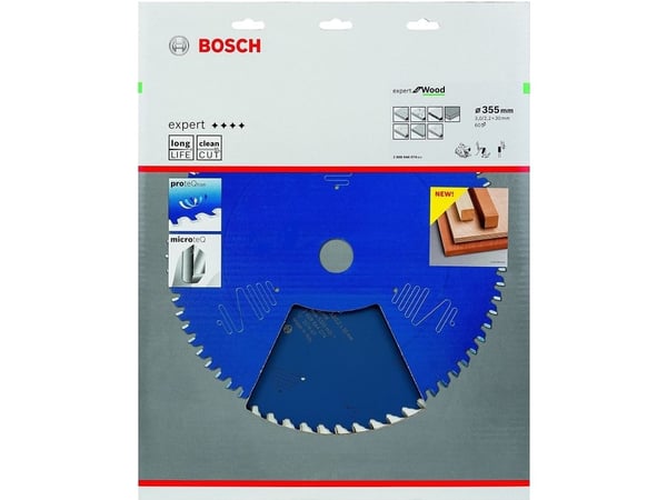 Bosch-pyörösahanterä 355 x 30 x 3 mm, 60T EXP, puu