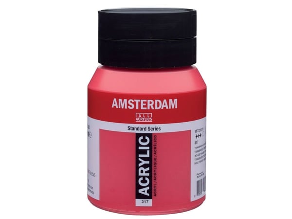 Amsterdam Standard Series akrylburk Transparent Red Medium 317