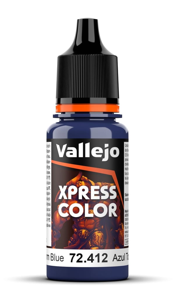 Vallejo 72.412, Blå, Akrylfärg, Vätska, 18 ml, 1 styck Vallejo 72.412, Blå, Akrylfärg, Vätska, 18 ml, 1 styck