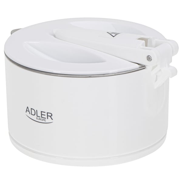Adler AD 1377W, 0,6 l, 600 W, Vit, Plast, Silikon, Rostfritt stål, Sladdlös, Hålla sig varm funktion