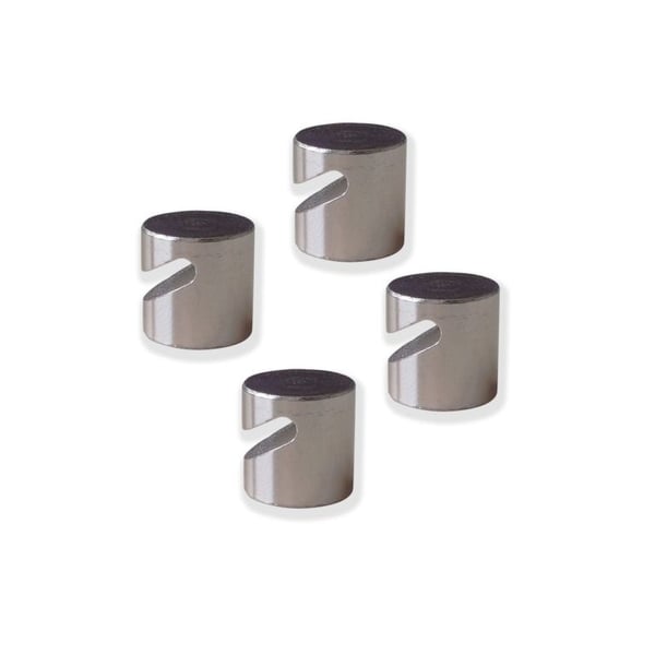 FRANKEN - Krokmagnet - 1,6 cm-diameter - krom (en pakke 4)