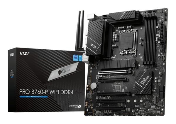 MSI PRO B760-P WIFI DDR4 hovedkort Intel B760 LGA 1700 ATX