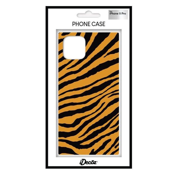 iDecoz TG732PC7, Suojus, Apple, iPhone 11 Pro, 14,7 cm (5.8"), musta, Ruskea