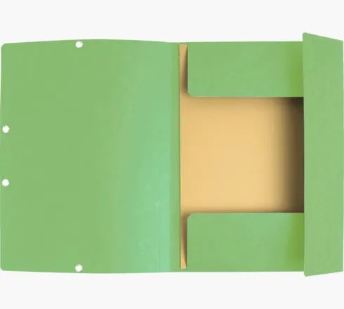 Elastikmappe Exacompta A4 lys grøn (stk.)