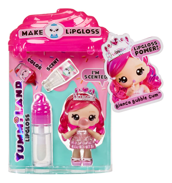 MGA Entertainment Yummiland Lipgloss Doll- Bianca Bubblegum, Minidukke, Flicka, 4 År, Dreng/Pige, Flerfarvet
