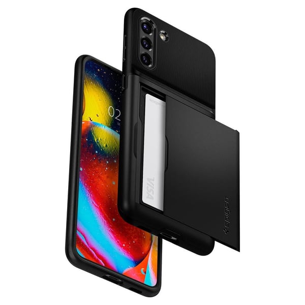 Spigen ACS02393, Suojus, Samsung, Galaxy S21 Plus 5G, 17 cm (6.7"), Musta