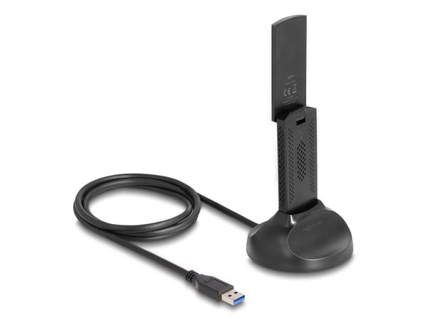 Delock - Nettverksadapter - USB 3.0 - Wi-Fi 6E - svart