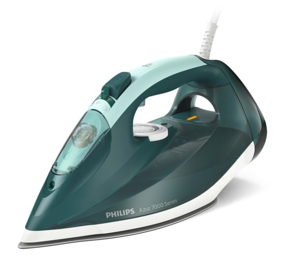 Philips Azur 7000 Series DST7031 - Ångstrykjärn med automatisk avstängning - sula SteamGlide Plus - 2800 W - opal green/mint