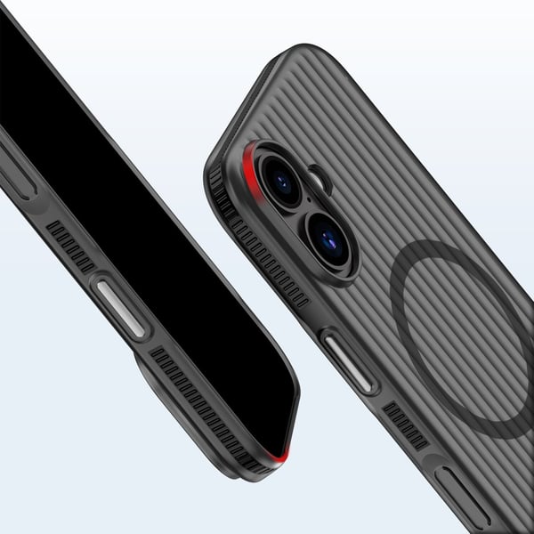 4smarts Aero, Suojus, Apple, iPhone 17, 16 cm (6.3"), Läpinäkyvä, musta