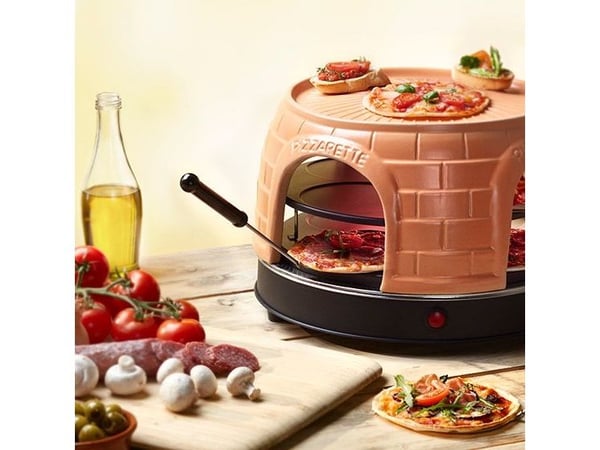 Emerio PO-116124, 8 pizzaer, svart, oransje, 1500 W, 4,5 kg, 385 mm, 385 mm