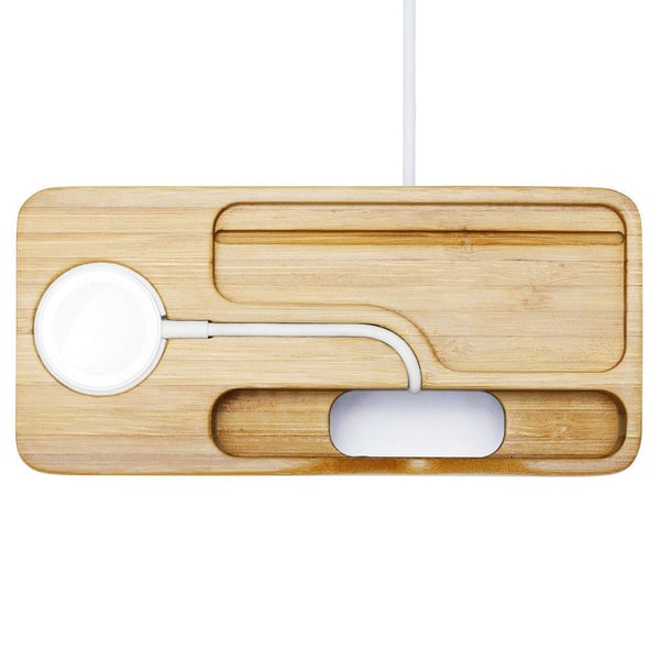 Spigen Stand S370, Apple, Watch, iPhone, Trä